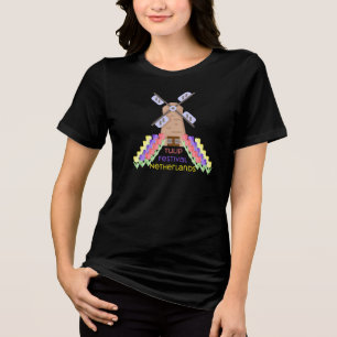 Niederländisches Tulpenfestival Tri-Blend Shirt