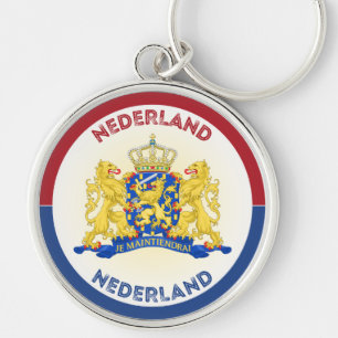 Niederländisches Wappen Kreisform  Schlüsselanhänger