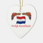 Niederländisches Weihnachten Keramik Ornament (Links)