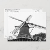 Niederländisches Windmühle Postkarte (Vorne/Hinten)