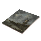 Niederländisches Windmühle Wijk bij Duustede, Fliese (Seite)