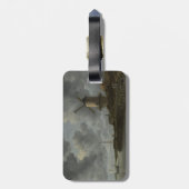 Niederländisches Windmühle Wijk bij Duustede, Gepäckanhänger (Rückseite vertikal)