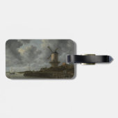 Niederländisches Windmühle Wijk bij Duustede, Gepäckanhänger (Rückseite horizontal)