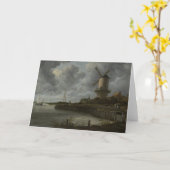 Niederländisches Windmühle Wijk bij Duustede, Karte (Gelbe Blume)