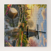 Niederländisches Windmühlenkanal-Puzzle Puzzle (Horizontal)