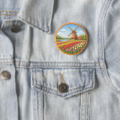 Niederlands Blumenfelder Button (Beispiel)