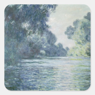 Niederlassung Claude Monets   der Seines nahe Quadratischer Aufkleber
