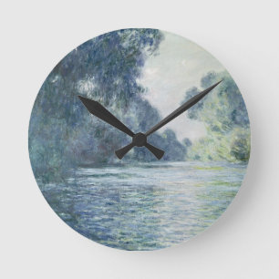 Niederlassung Claude Monets   der Seines nahe Runde Wanduhr