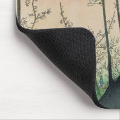 Niederlassung eines blühenden Pflaumen-Baums Mousepad (Ecke)