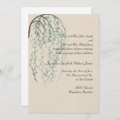 Niederlassung Willow in Brown und Aquamarine Einla Einladung (Vorne/Hinten)