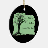 Niederlassungen - Grün - Vogelbaum - ich kippe Keramik Ornament (Rechts)