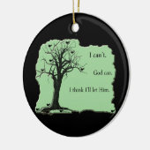 Niederlassungen - Grün - Vogelbaum - ich kippe Keramik Ornament (Links)