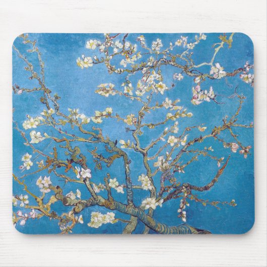 Niederlassungen mit Mandel-Blüte Van Gogh Mousepad (Vorne)