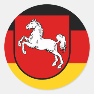 Niedersachsen, Deutschland Runder Aufkleber