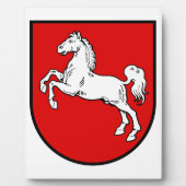 Niedersachsen (Deutschland) Wappen-Coat Fotoplatte (Vorderseite)