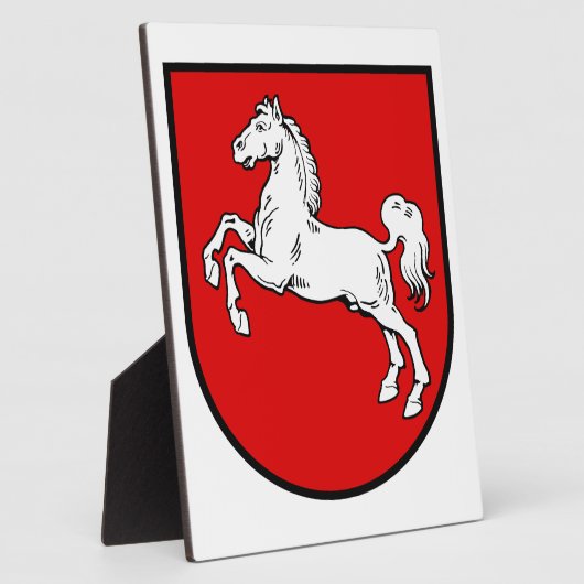 Niedersachsen (Deutschland) Wappen-Coat Fotoplatte (Seite)