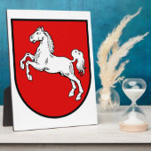 Niedersachsen (Deutschland) Wappen-Coat Fotoplatte (Seite)