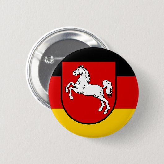 Niedersachsen-Flagge Button (Vorne & Hinten)