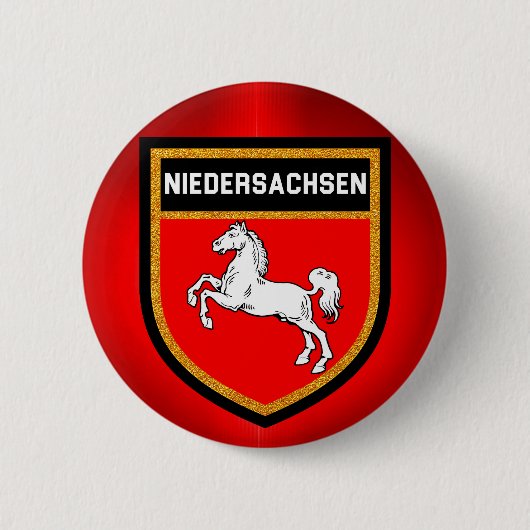 Niedersachsen-Flagge Button (Vorderseite)