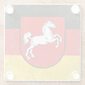 Niedersachsen Glasuntersetzer (Rückseite)