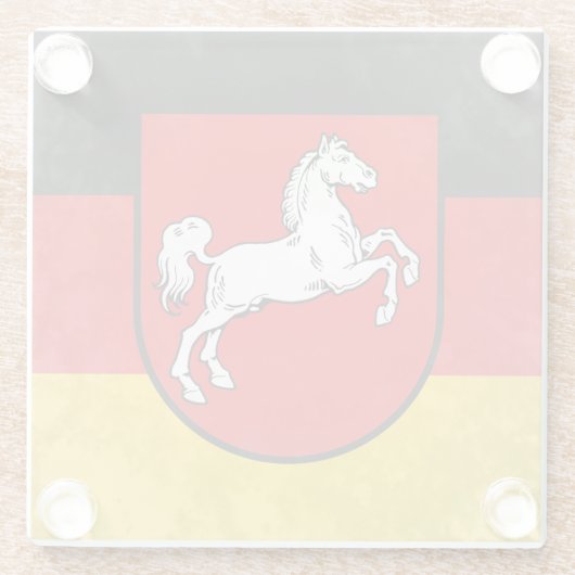 Niedersachsen Glasuntersetzer (Rückseite)