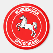 Niedersachsen-RundEmblem Magnet (Vorne)