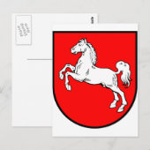 Niedersachsen Wappen Postkarte (Vorne/Hinten)