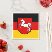 Niedersächsische Flagge Neapel Serviette (Beispiel)