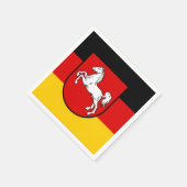 Niedersächsische Flagge Neapel Serviette (Ecke)