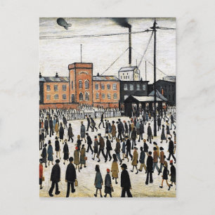Niederschlagung des Arbeitsdesigns Postkarte