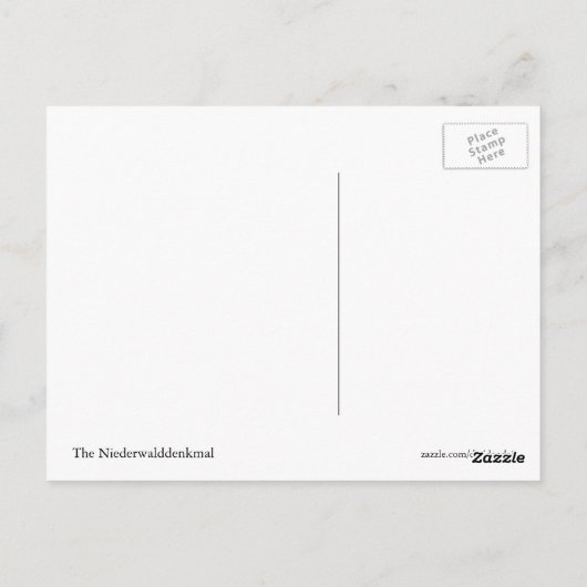 Niederwalddenkmal Postkarte (Rückseite)