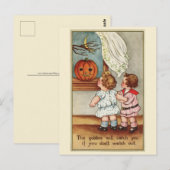 Niedlich 1916 Kinder | Vintage Halloween Postkarte (Vorne/Hinten)