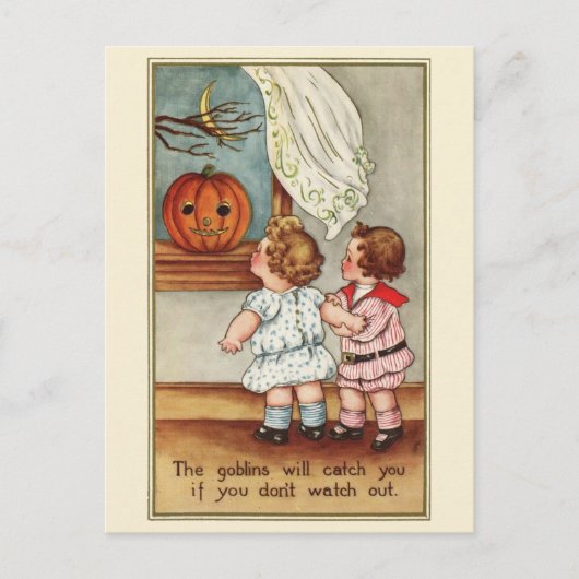 Niedlich 1916 Kinder | Vintage Halloween Postkarte (Vorderseite)