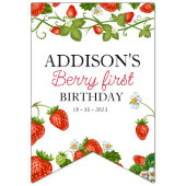 Niedlich 1. Geburtstag 12. Foto Meilenstein Wimpelkette (Erste Fahne)