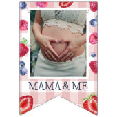 Niedlich 1. Geburtstag 12. Foto Meilenstein Wimpelkette (Zweite Fahne)