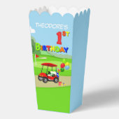 Niedlich 1. Geburtstag Red Golf Cart Boy's Geschenkschachtel (Rückseite)