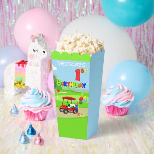 Niedlich 1. Geburtstag Red Golf Cart Boy's Geschenkschachtel