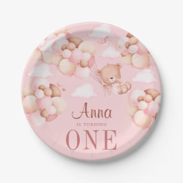 Niedlich 1. Geburtstag Teddy Bear Baby Geburtstag  Pappteller