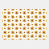 Niedlich 1 Sonnenblume 1. Geburtstag Geschenkpapier Set (Vorderseite 2)
