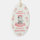 Niedlich 1. Weihnachtsgrandeltern Baby Hippo Keramik Ornament (Rechts)