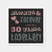 Niedlich 30. Hochzeitstag Serviette (Vorderseite)