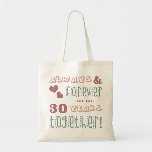 Niedlich 30. Hochzeitstag Tragetasche (Vorne)