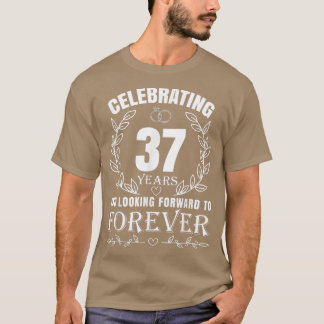 Niedlich 37. Hochzeitstag für Paare Verheiratet T-Shirt