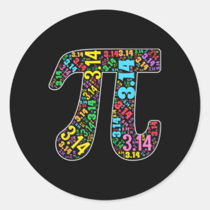 Niedlich 3,14 Pi Happy Pi Day Mathematiklehrerin f Runder Aufkleber
