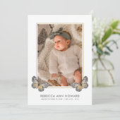 Niedlich 3 Foto Collage Baby Geburtsankündigung (Stehend Vorderseite)