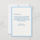 Niedlich 3 kleine Schweine Babydusche Danke Karte (Rückseite)