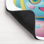Niedlich 3D Robot Mouse Pad - Kawaii AI Tech Buddy Mousepad (Ecke)