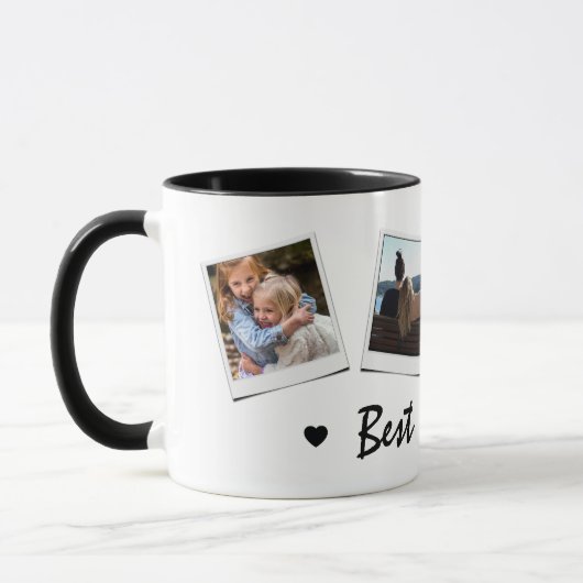Niedlich 4 Foto Beste Freunde Tasse (Links)