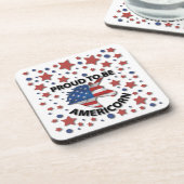Niedlich 4. Juli rot, weiß und blau - amerikanisch Getränkeuntersetzer (Linke Seite)