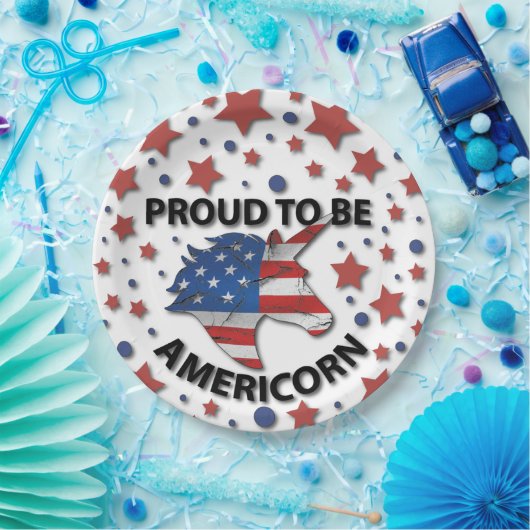 Niedlich 4. Juli rot, weiß und blau - amerikanisch Pappteller (Party)